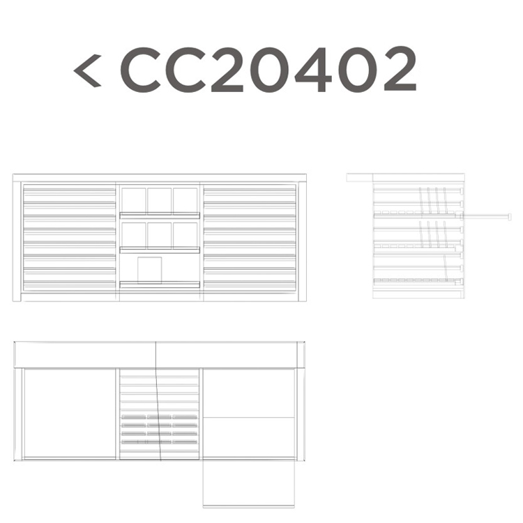 Custom-made ceramic tile display rack-CC20402