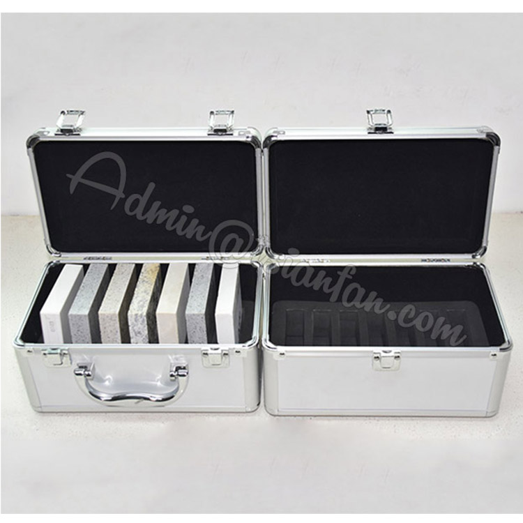 Beautiful and Convenient Stone sample Aluminium Suitcase