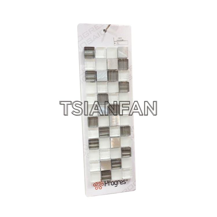 2023 new custom hanging display board Mosaic tile creamic stone sample display cardboard display PZ056​