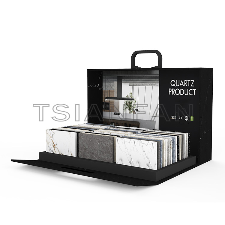 Custom granite marble can be carried table display box-PB017