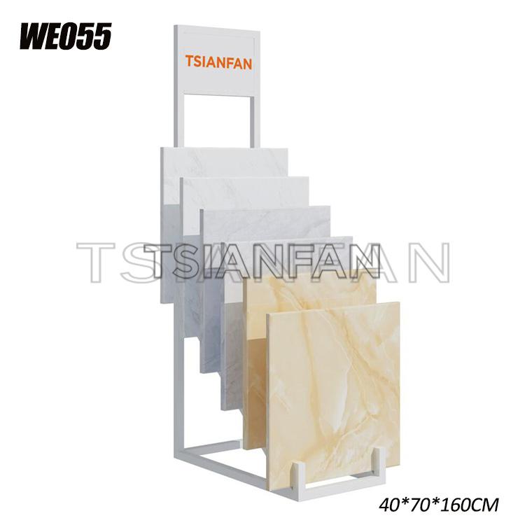 Showroom floor display shelf 60*60CM ceramic tile sample metal display shelf -WE055
