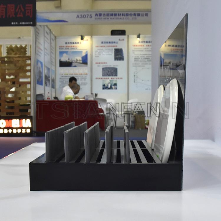 Natural stone stone sample table display stand