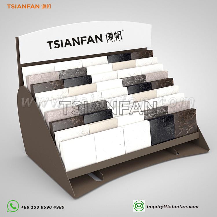 Engineering stone countertop display stand Custom exhibition hall display stand