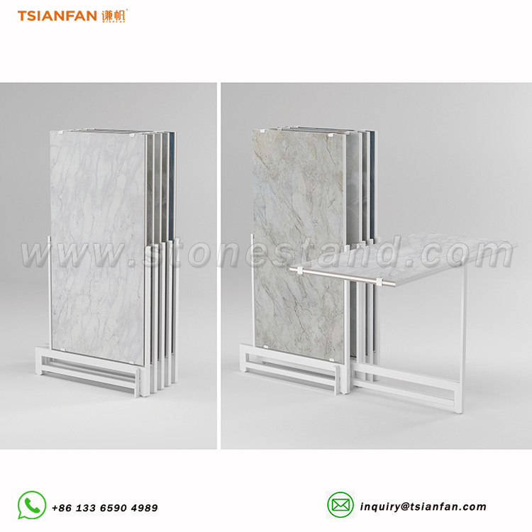 CT602-600*1200mm spot tile push-pull rotating display stand design team 