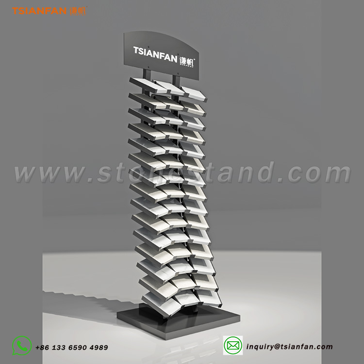 SRL041- Artificial stone display tower metal iron frame new style spot low price sale