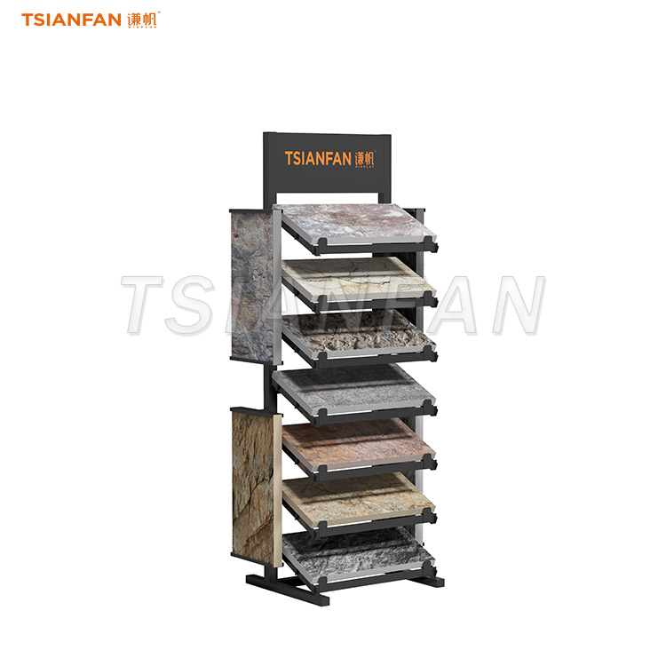 Marble stone display rack quartz sample display stand for sale-SW128