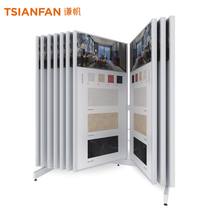 Hot Sale Manufacturer Made Floor Standing Tile Display Rack-CF2037