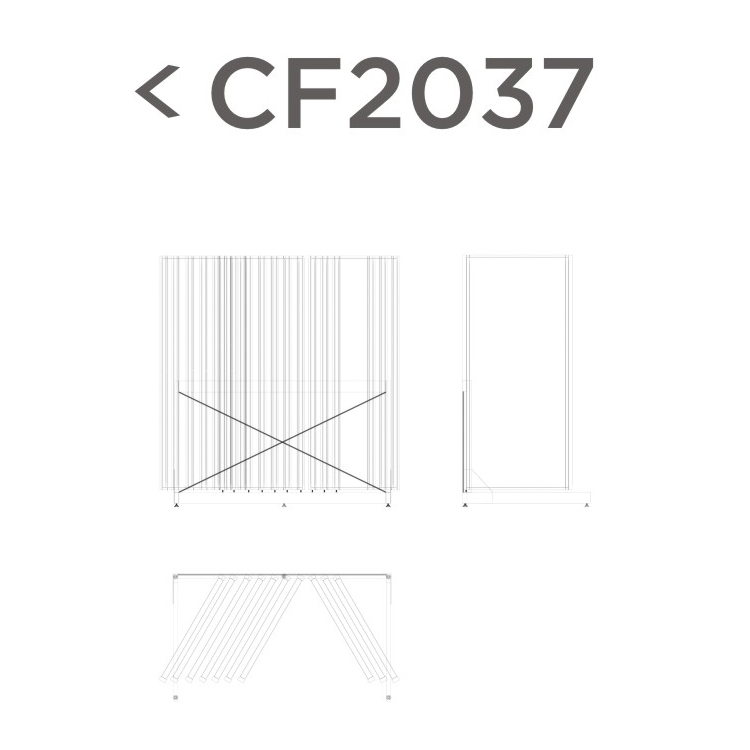 Hot Sale Manufacturer Made Floor Standing Tile Display Rack-CF2037