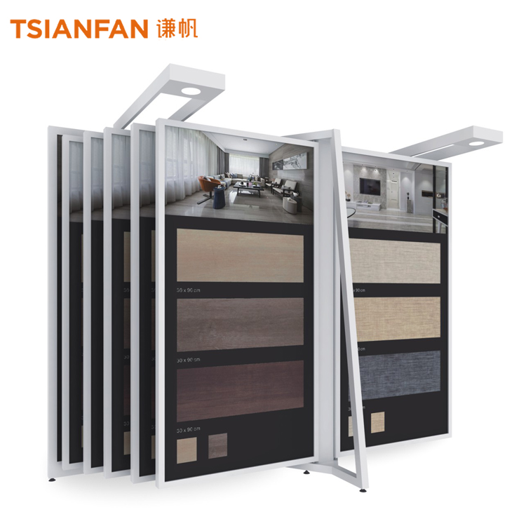 Tile display rack flip page vertical sliding-CF2060