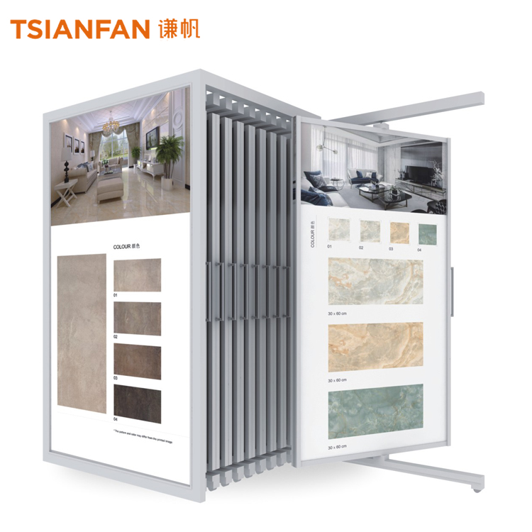 Pull Out Tile Display Racks for Showroom Stone Marble Stands-CT2190
