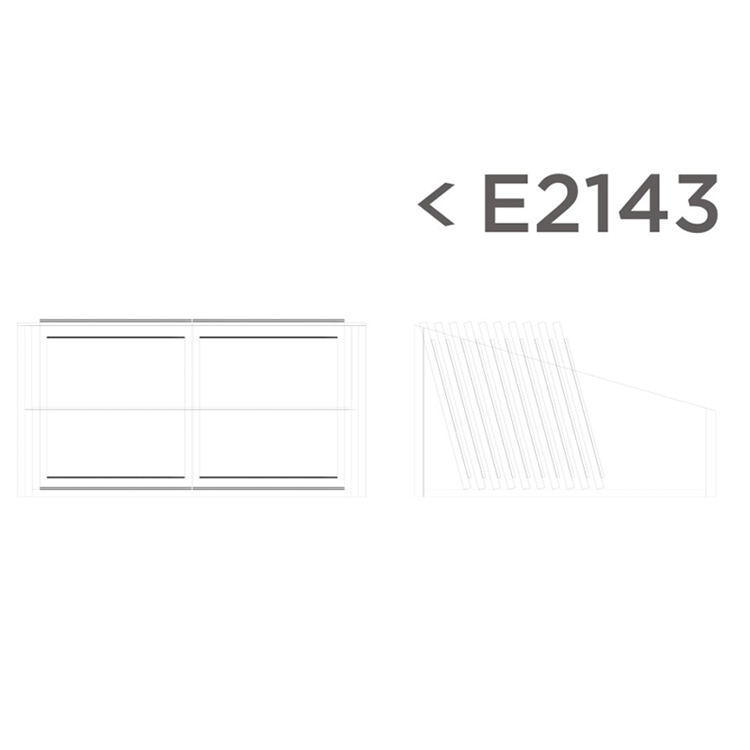 Customized Design Standing Countertop Stone Display Rack-E2143