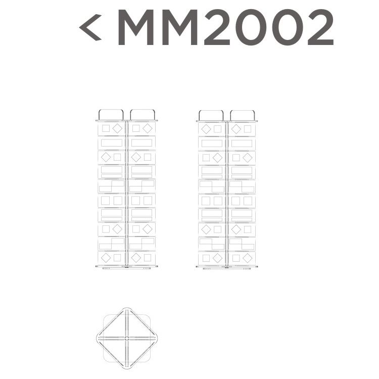 Wholesale Custom Floor Shelf Mosaic Tiles Display Rack-MM2002