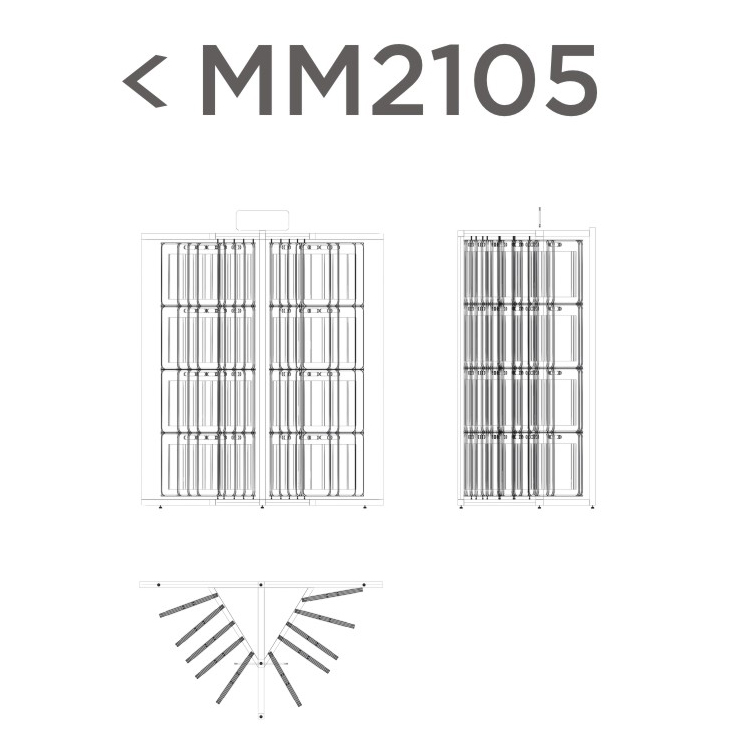 Modern mosaic tile sample rack-MM2105