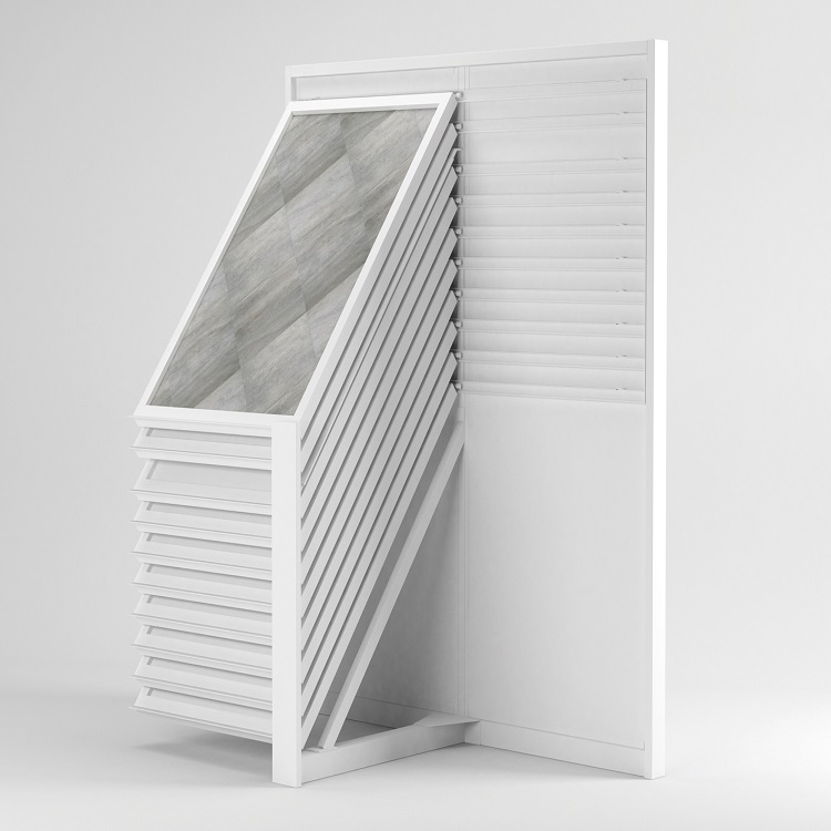 Horizontal Side Sliding Ceramic Tile Display Holder For Showroom-CX2015