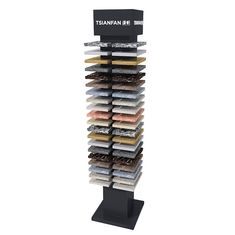 Customize stone display tower,quartz stone counter display