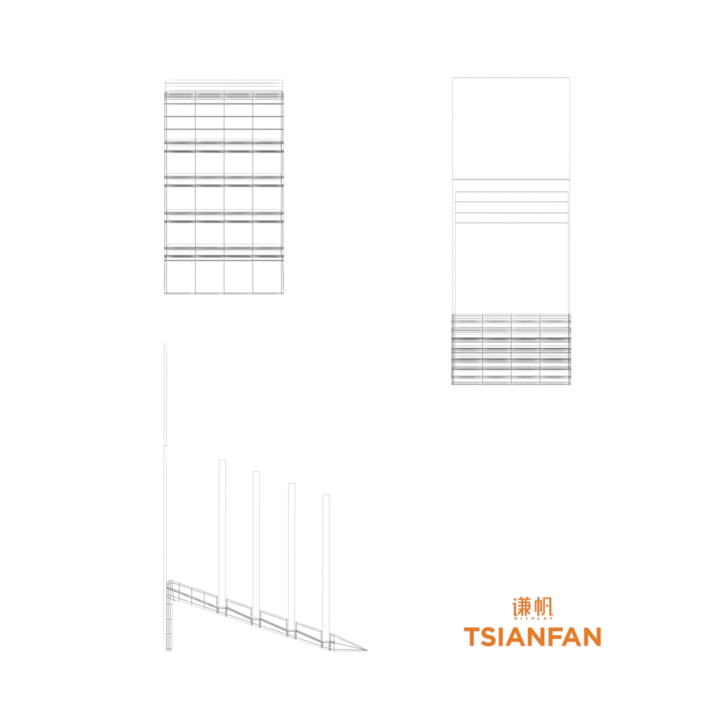 MDF Table Top Display Rack for Stone Samples idea Model：SJ3022