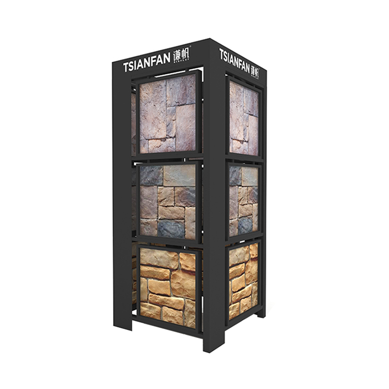 Customizable Cultural Stone Sample Floor Display Rack SW20