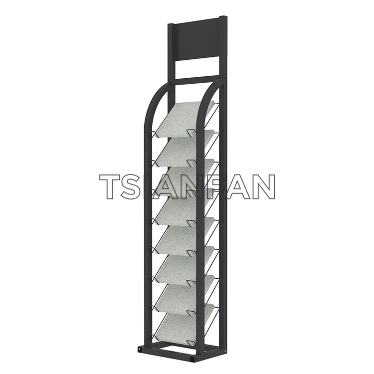 Waterfall Tile Display Rack Marble Stone Display Rack-SRL565