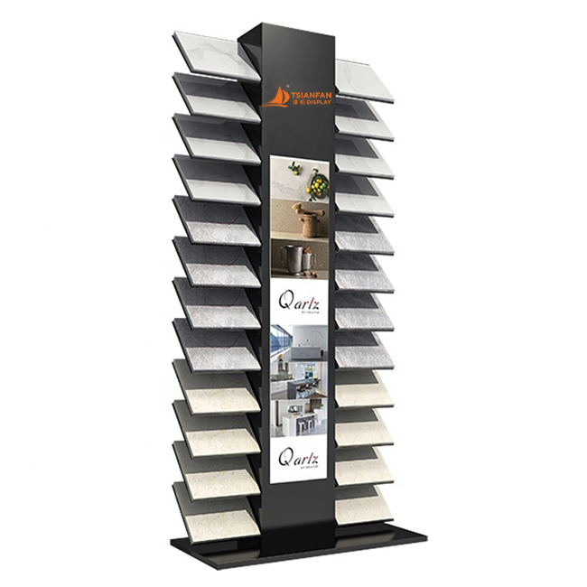 Quartz Floor Stand Dealers,Marble Stone Display RackS X002
