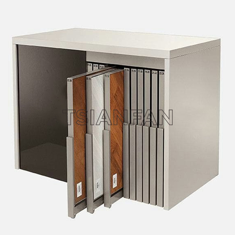 Vertical Flexible Drawer ceramic tile Flooring Display ST-130 tile display