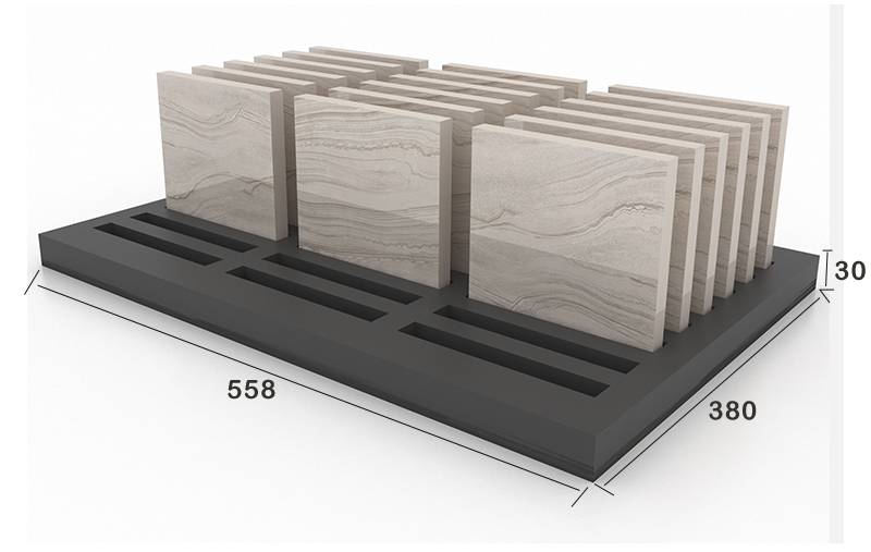 陈列室瓷砖台面展示架定制-ME062