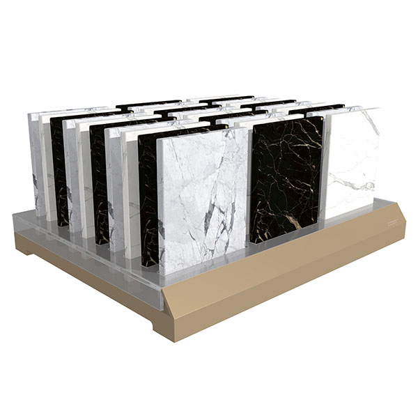 Showroom Quartz Sample Display Rack Lot From China Supplier SRT068