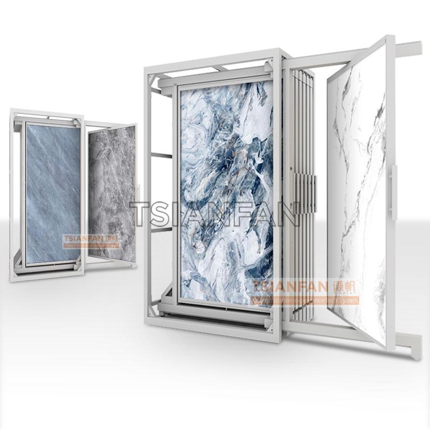 Pull-Out Rotating Large Board Ceramic tile Display Cabinet Rack