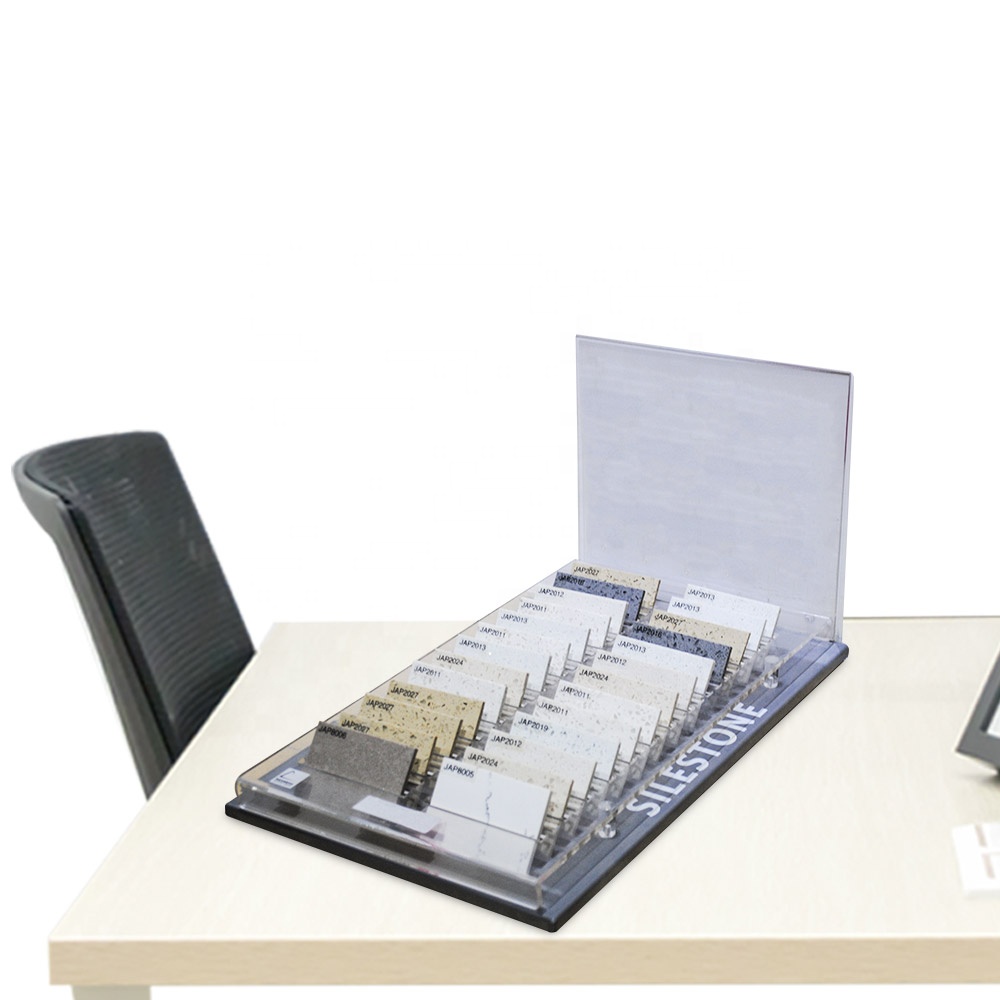 Tile Capacity Sample Case Showroom Quartz Stone Counter Display Stand Folder
