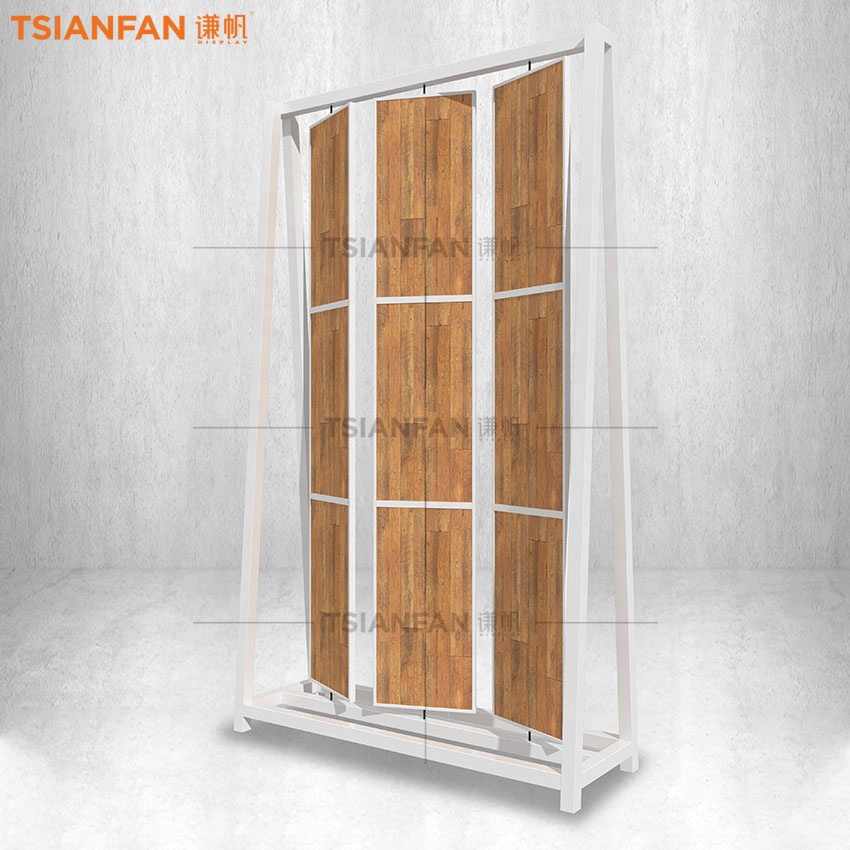 Timble Flooring Tile Display Hardwood Sample Holder Laminate Wood Flooring Displays Rack Chinese Factory