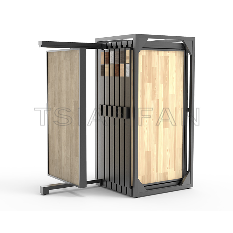 Customize Flooring push  pull-out Display  Metal Rack-WT4004