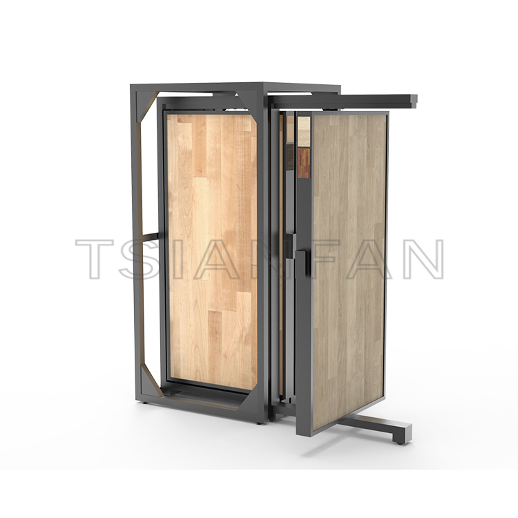 Customize Flooring push  pull-out Display  Metal Rack-WT4004