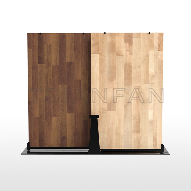 Floor stand push-pull panels Hardwood floor tile wall panels sliding  display  combination-WT4009