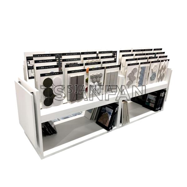 2023 Modern Design Mosaic tile stone sample push pull display stand Natural Stone Flooring Display Stand MC1001