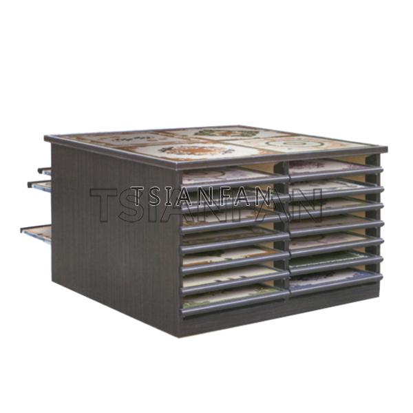 Mosaic display design new Customize Mosaic tile stone sample drawer display rack Marble Granite Cabinet MC1003