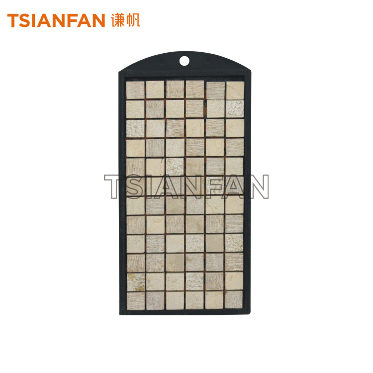 Mosaic quartzite ceramic stone sample display board Plastic custom display PS047