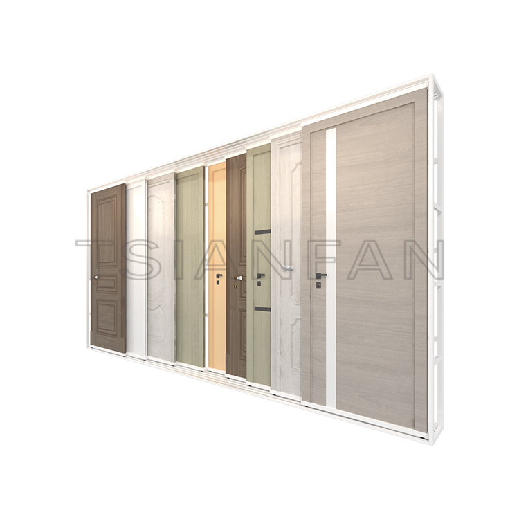 High Quality Customized horizontal sliding door display rack  push pull rack KK005