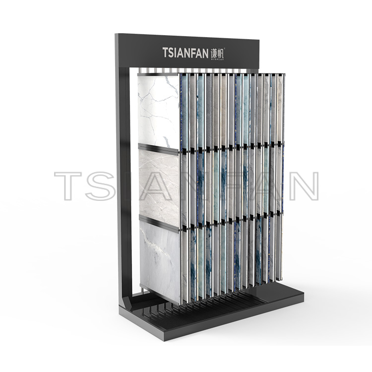 Factory direct sale upright quartz stone floor display stand-SG001