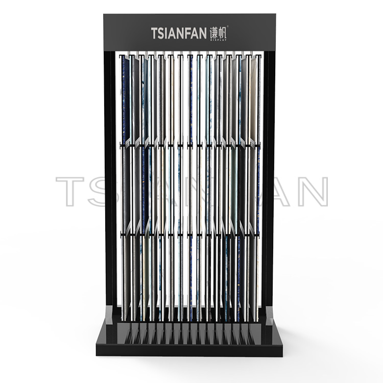 Factory direct sale upright quartz stone floor display stand-SG001