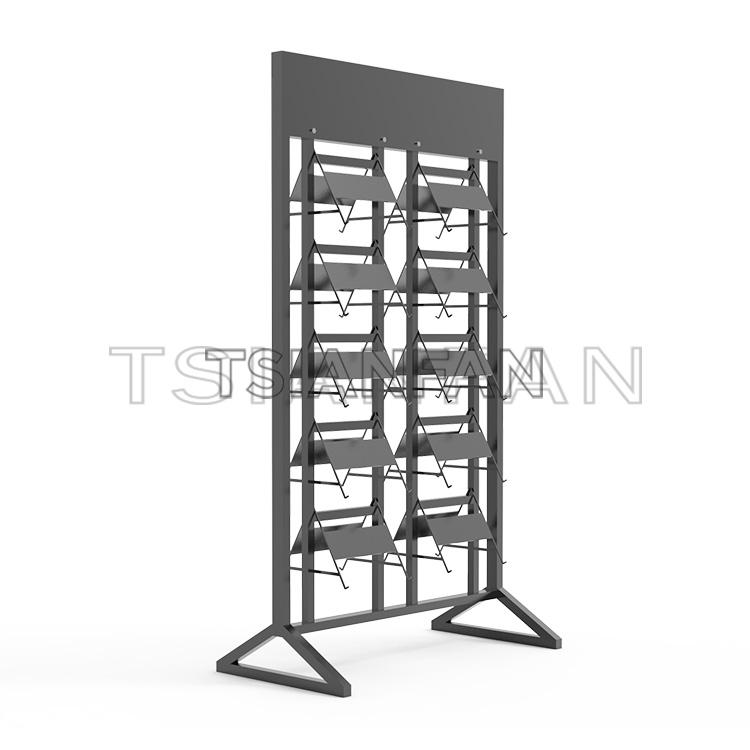 Metal quartz stone display stand floor waterfall display stand-SG030