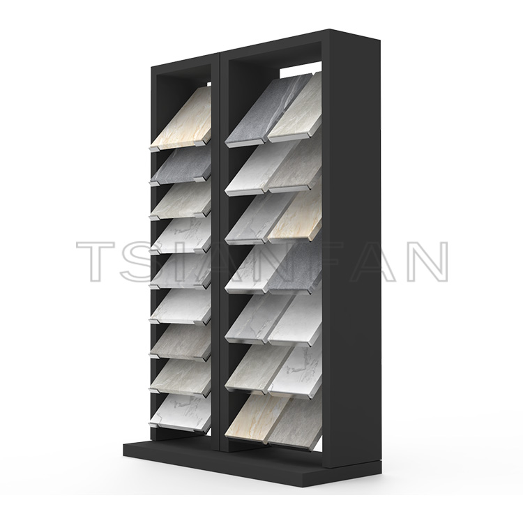 Metal Quartz Stone Floor-to-ceiling Waterfall Display Stand SG806