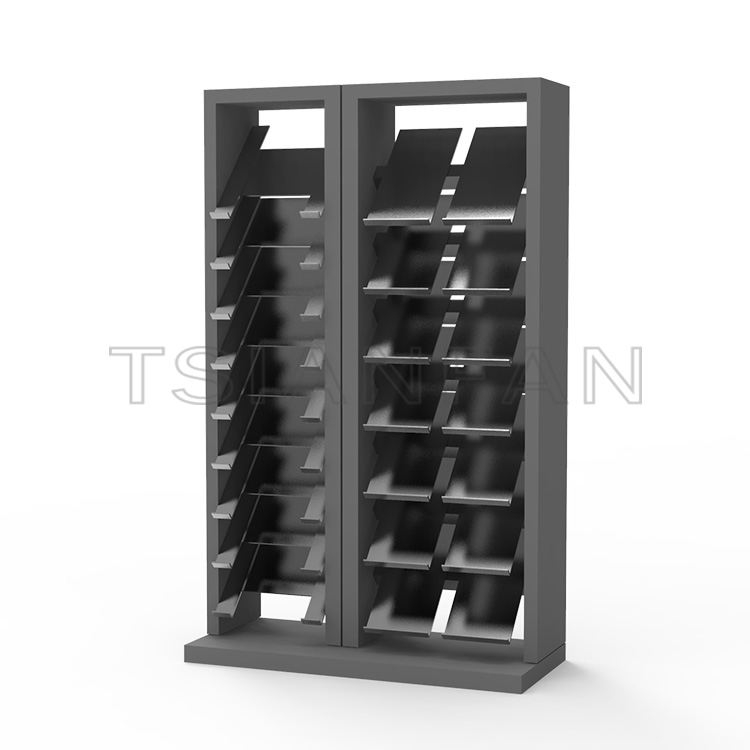 Metal Quartz Stone Floor-to-ceiling Waterfall Display Stand SG806