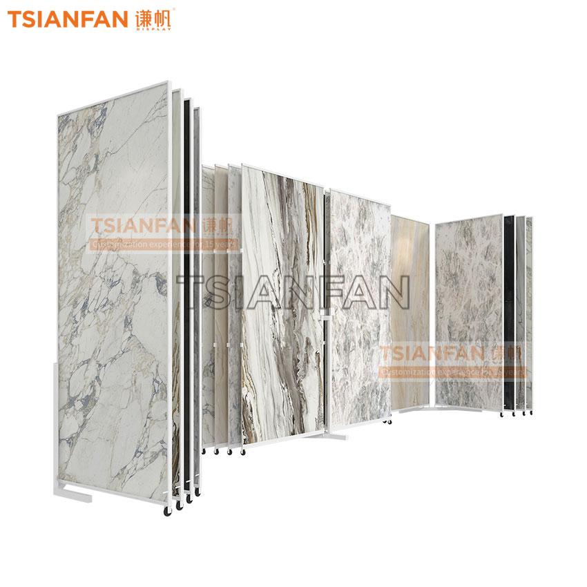 Custom Design Big Sample Slab Push Pull Rolling Marble Slab Factory-CF102