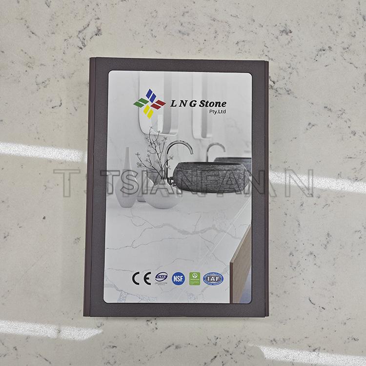 Five-fold custom plastic tile sample booklet tile display units