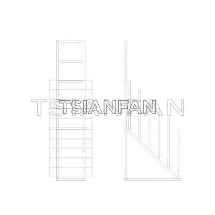 陈列室地面展示架60*60CM瓷砖样品金属展示架-WE055