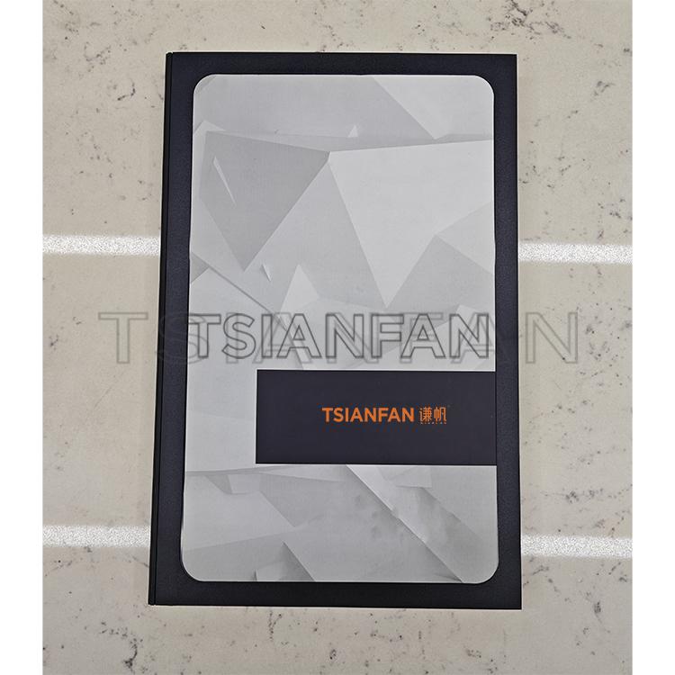 Quartz stone artificial stone brochure two folding wholesale custom supplier