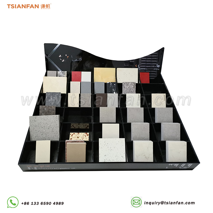 Custom Acrylic Tile Countertop Display Rack
