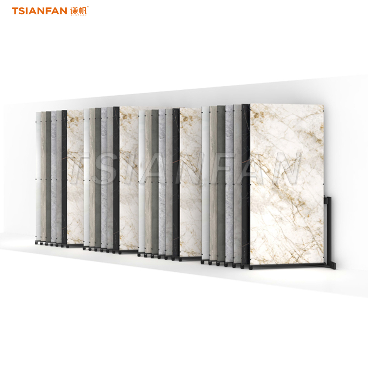 Granite grain large board tile page turning rack new shape -CF005