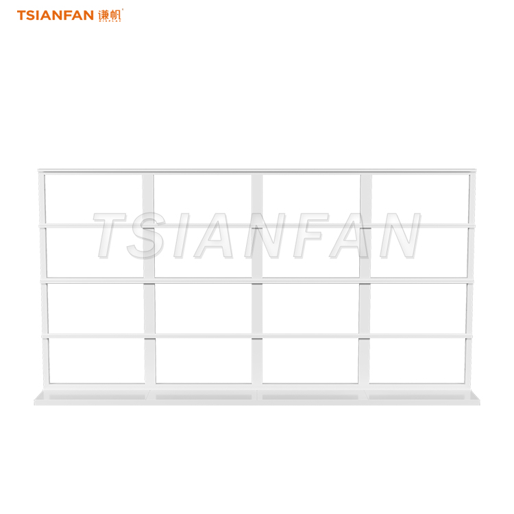Large panel display stand floor support double-sided display design -SRL006