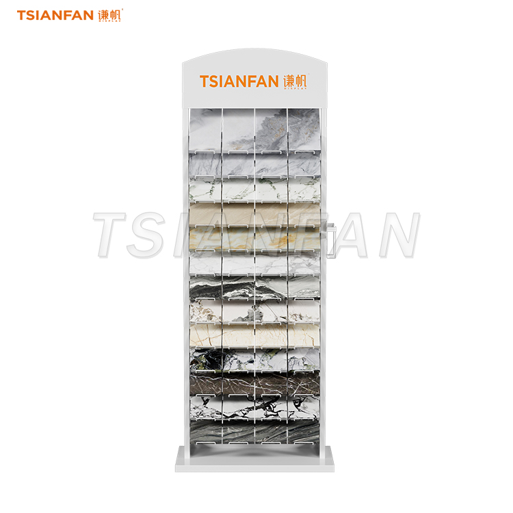 natural stone display stand quality stone display rack for retail and exhibition hall-SRL128