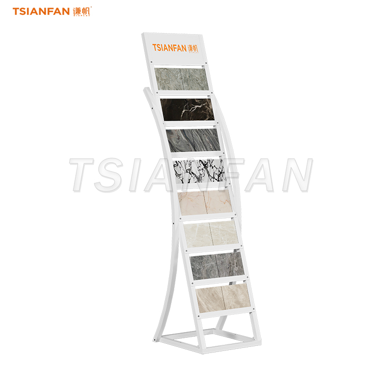 elegant artificial stone display stand premium sample stone display rack-SRL008